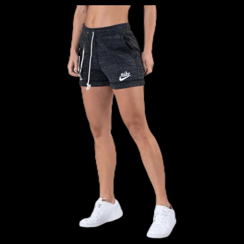 Outlet Nike Gym Vintage Short White/Black Svart