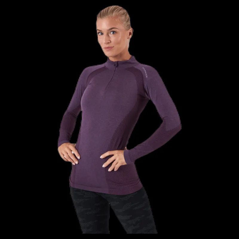 Endurance Halen Seamless Midlayer Purple Lila Online