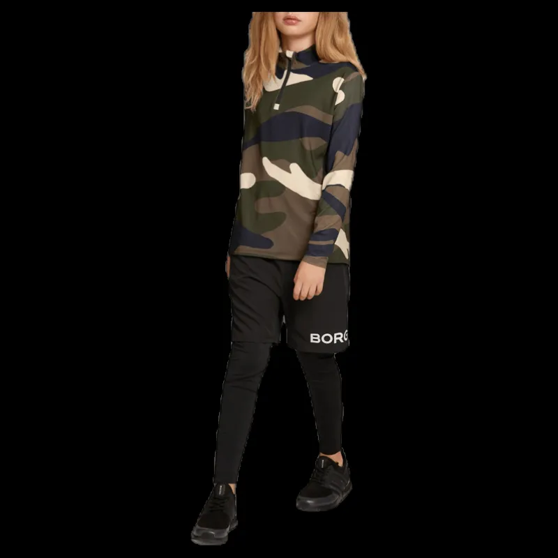 Online Björn Borg Harald Midlayer Half Zip Junior Patterned Mönstrad