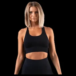 Online BLACC Hatha Seamless Crop Top Black Svart