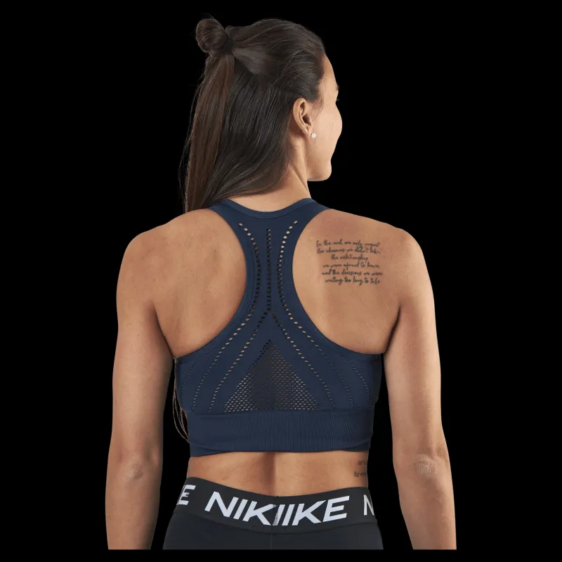 BLACC Hatha Seamless Crop Top Blue Blå Clearance