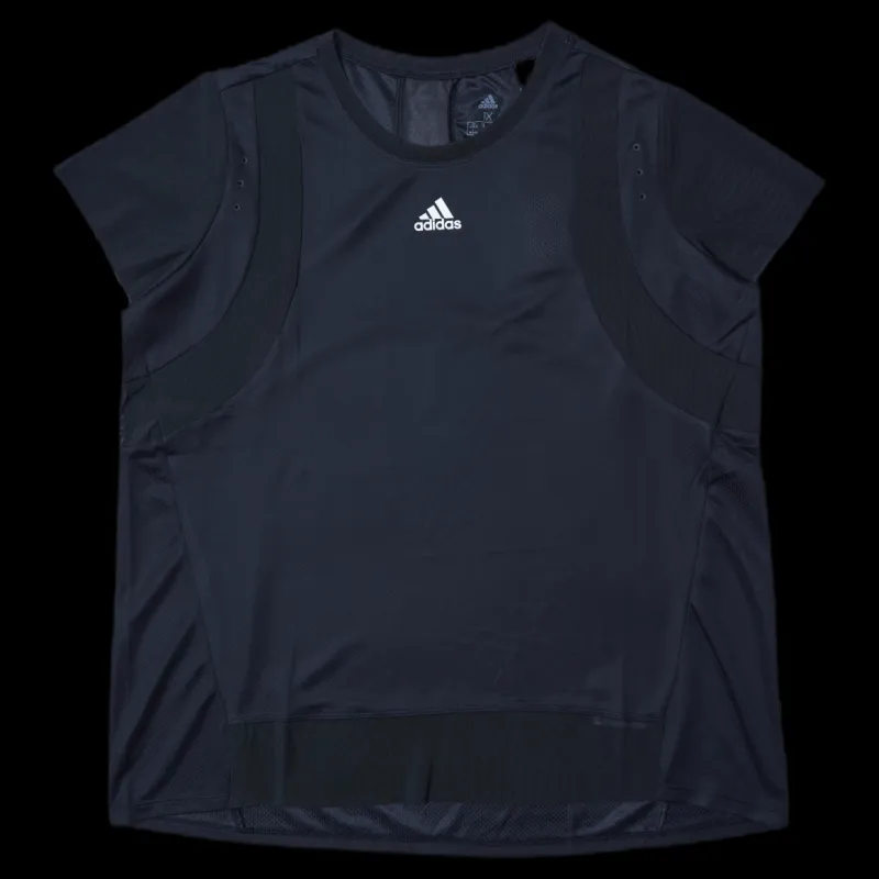 adidas Heat Ready Tee Plus Black Svart New