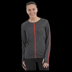 Nike Heather Hypercool Top LS Black Svart Clearance