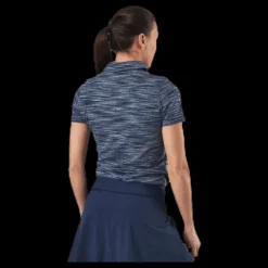 Puma Golf Heather Slub Polo Blue Blå