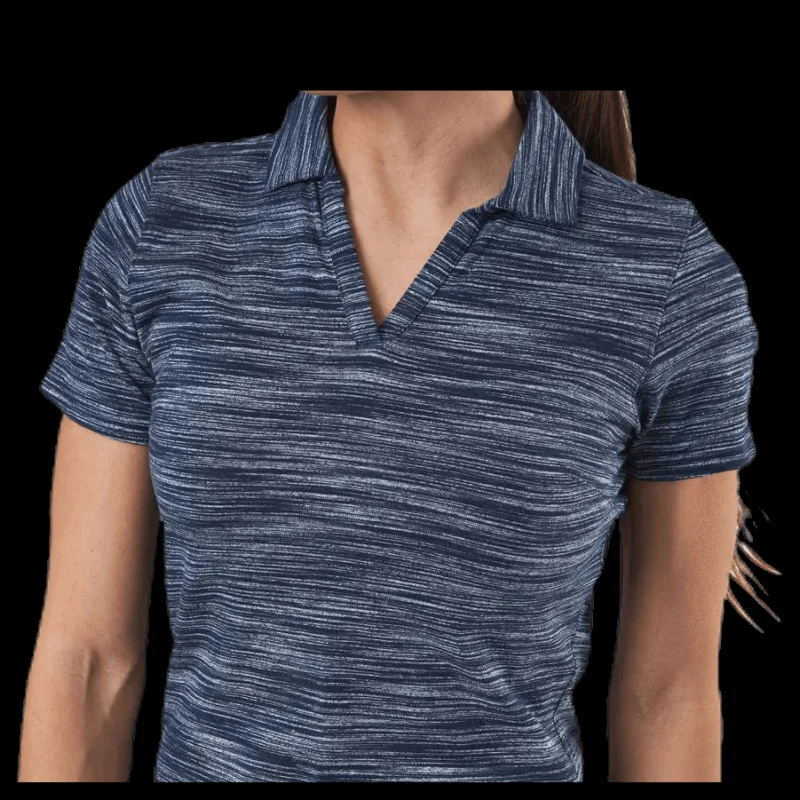 Puma Golf Heather Slub Polo Blue Blå
