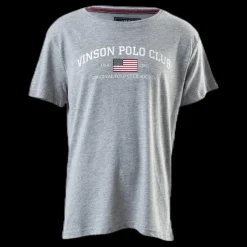 Clearance Vinson Polo Club Henley Junior Grey Grå