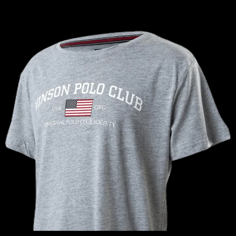 Clearance Vinson Polo Club Henley Junior Grey Grå