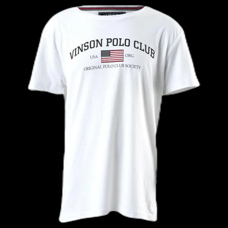 Vinson Polo Club Henley Junior White Vit Sale