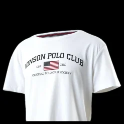Vinson Polo Club Henley Junior White Vit Sale