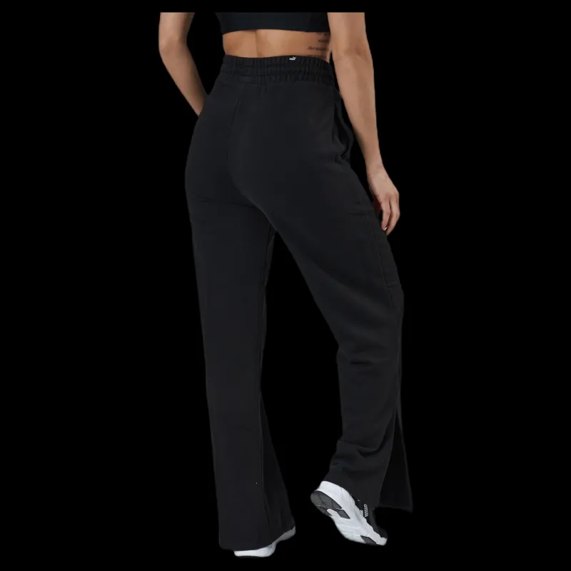 Discount Puma Her Wide Pants Tr Black Svart