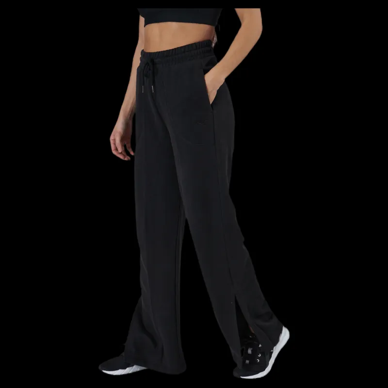 Discount Puma Her Wide Pants Tr Black Svart