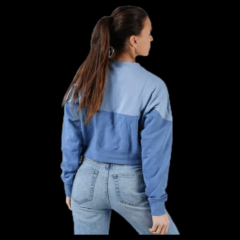 Nike Heritage Fleece Crew Blue Blå New