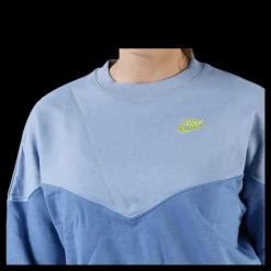 Nike Heritage Fleece Crew Blue Blå New
