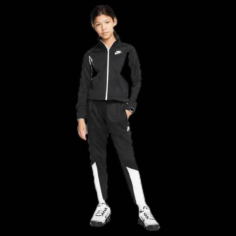 Nike Heritage Front Zip Junior White/Black Svart Outlet