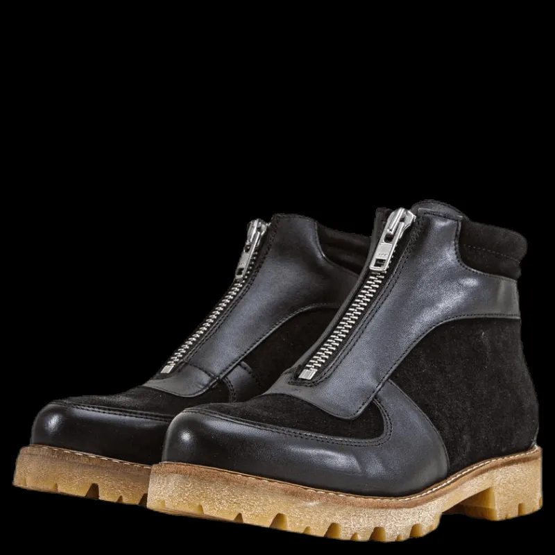 Hot Pieces Herla Leather Boot Black Svart