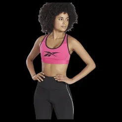 Reebok Hero Racer Pad Bra Read Pink Rosa Sale