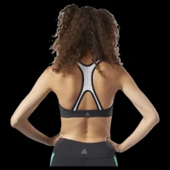 Reebok Hero Racer Padded Bra Green/Black Svart Sale