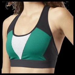 Reebok Hero Racer Padded Bra Green/Black Svart Sale