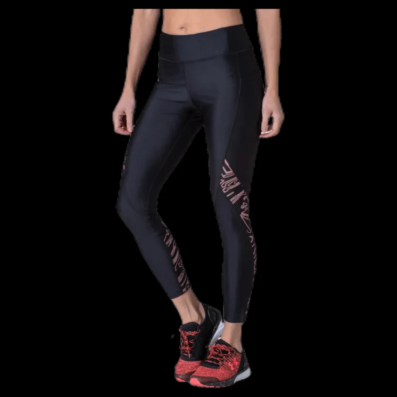 Under Armour HG Armour Printed Panel Ankle Crop Black Svart