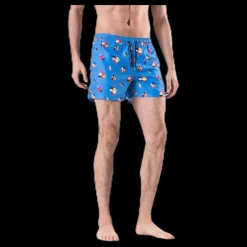 Happy Socks Hibiscus Swim Shorts Blue Blå Clearance
