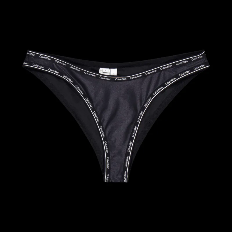 Calvin Klein High Leg Cheeky Bikini Black Svart Online