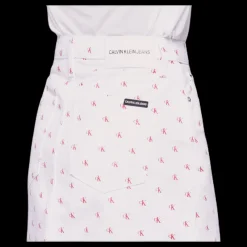 Calvin Klein High Rise Mini Skirt White Rosa Online