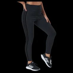 Online adidas High Rise 3-Stripes 7/8 Tights Black / White Svart