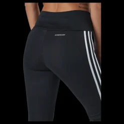 Online adidas High Rise 3-Stripes 7/8 Tights Black / White Svart