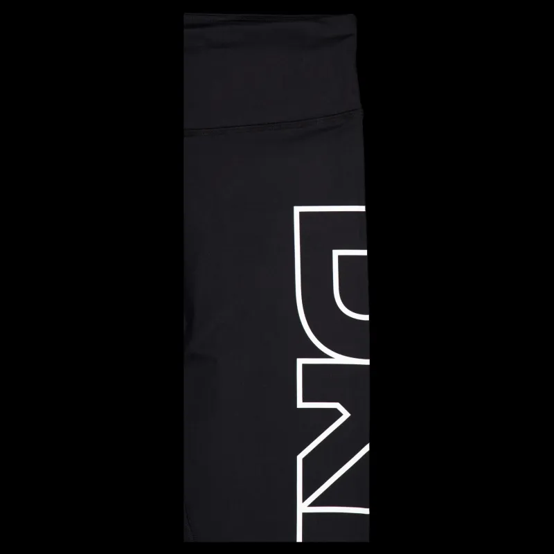 DKNY Sport High Waist 7/8 Exploded Logo L Black/ White Svart och Vit Discount