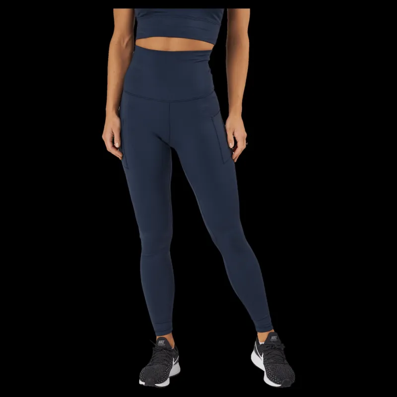 RS High Waist Tights - Side Pocke Dark Blue Blå