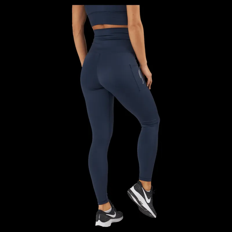 RS High Waist Tights - Side Pocke Dark Blue Blå