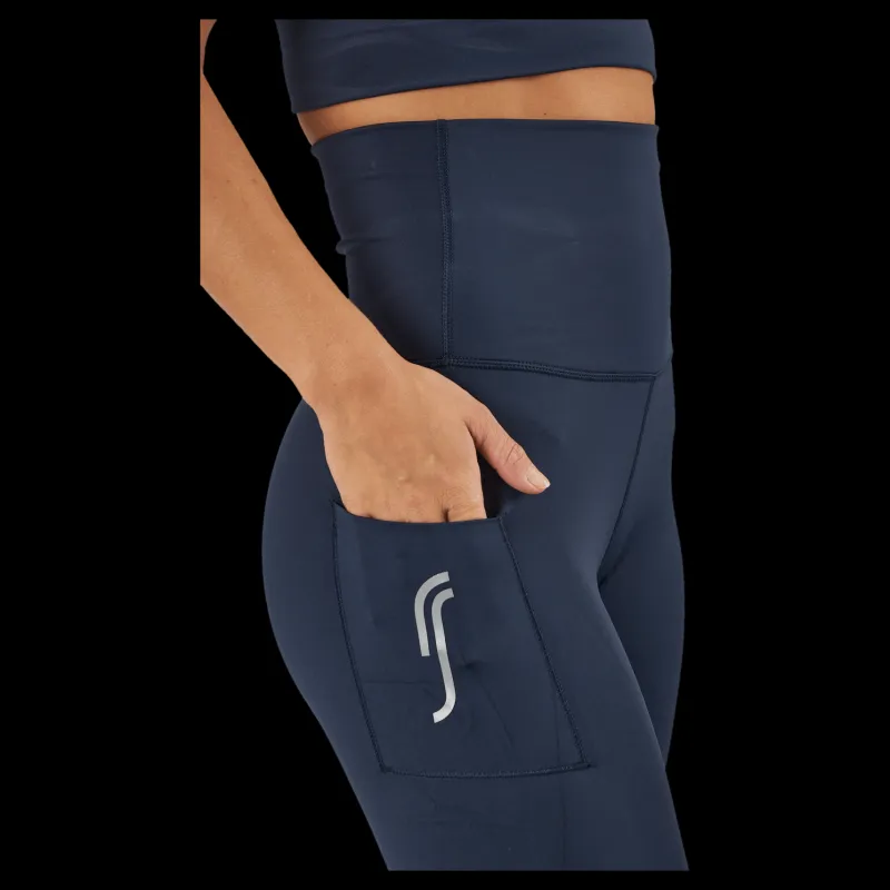 RS High Waist Tights - Side Pocke Dark Blue Blå