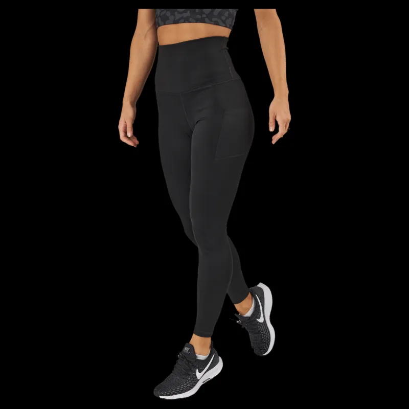 RS High Waist Tights - Side Pocke Black Svart