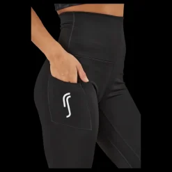 RS High Waist Tights - Side Pocke Black Svart