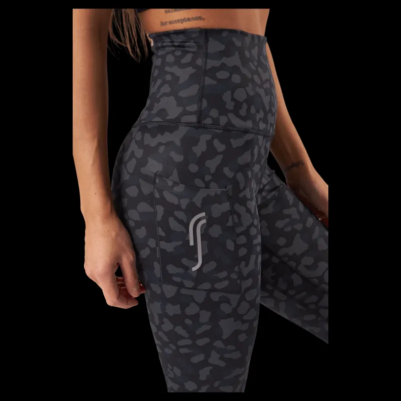 RS High Waist Tights - Side Pocke Leopard Mönstrad Online