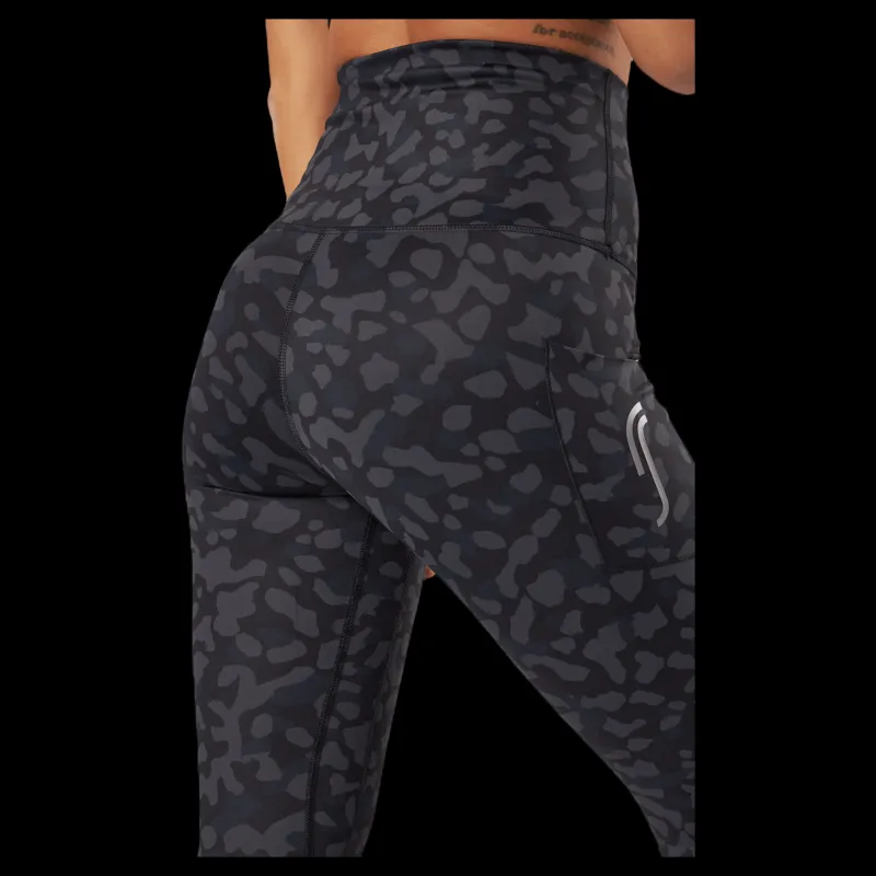 RS High Waist Tights - Side Pocke Leopard Mönstrad Online