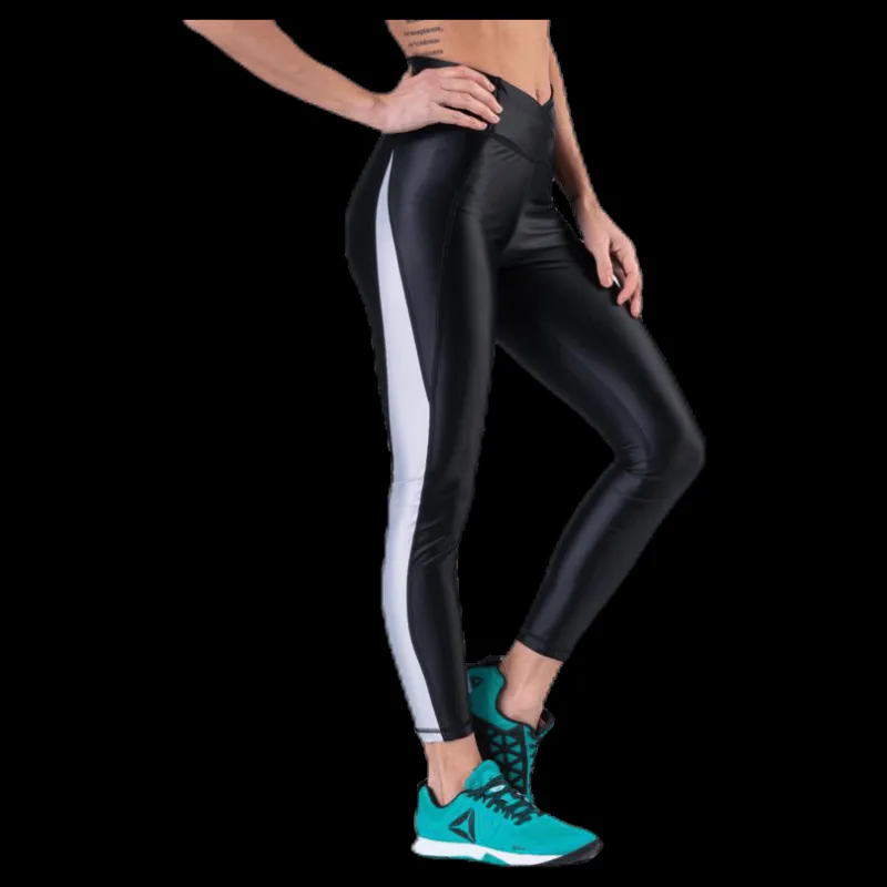 Outlet Reebok HighRise Tight Shiny Black Svart
