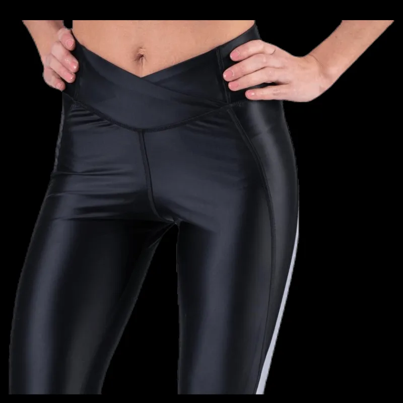 Outlet Reebok HighRise Tight Shiny Black Svart