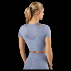 adidas HIIT AEROREADY Crop Training T-Shirt Silvio Blå Sale