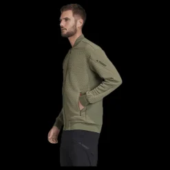 adidas Hike Fleece Jacket Green Grön