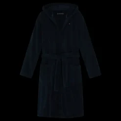 Tommy Hilfiger Hooded Bathrobe, 416 Navy Blazer Svart Sale