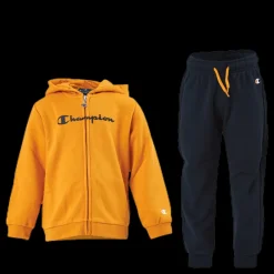 Champion Hooded Full Zip Suit Junior Yellow Gul Best