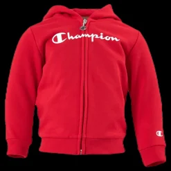 Clearance Champion Hooded Full Zip Suit Junior Red Röd