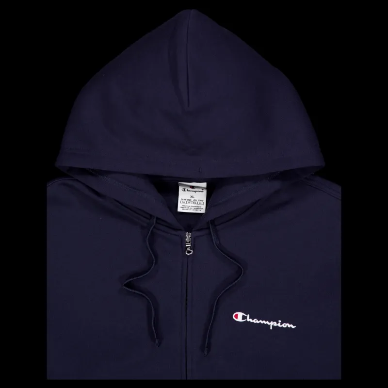 Hot Champion Hooded Full Zip Sweatshirt Sky Captain Blå
