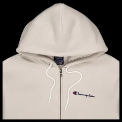 Discount Champion Hooded Full Zip Sweatshirt Silver Lining Beige