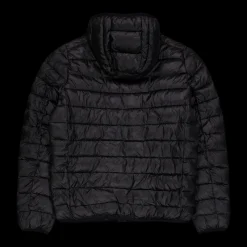Discount Champion Hooded Jacket Black Beauty Svart