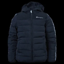 Champion Hooded Jacket Junior Black Svart