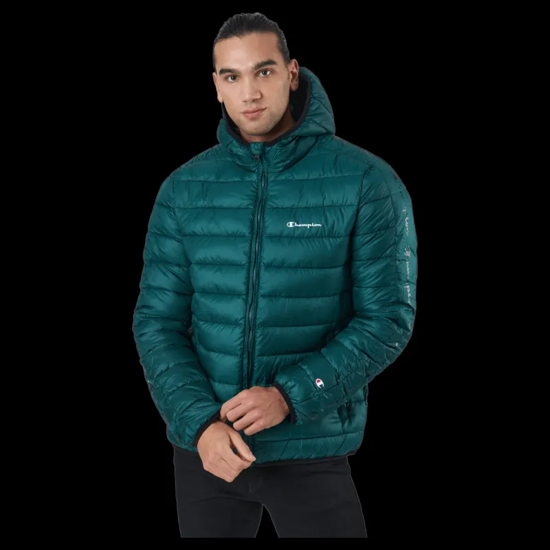 Outlet Champion Hooded Jacket Rain Forest Grön