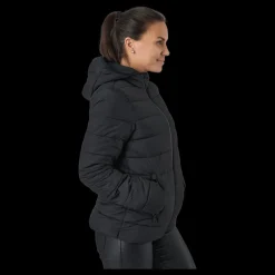 New Champion Hooded Polyfilled Jacket Black Beauty