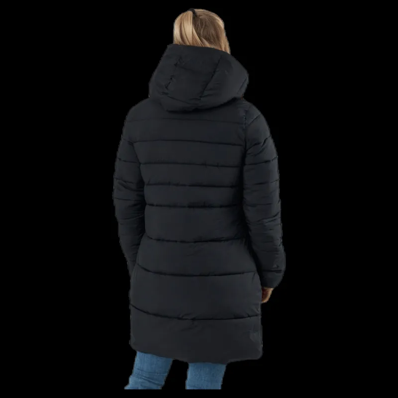 Clearance Champion Hooded Polyfilled Jacket Black Svart